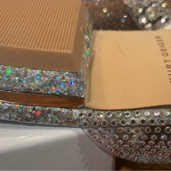 NIB Kurt Geiger London PRINCELY VINYL Embellished Mules 7.5 (FINAL PRICE)#1025 - Picture 9 of 12